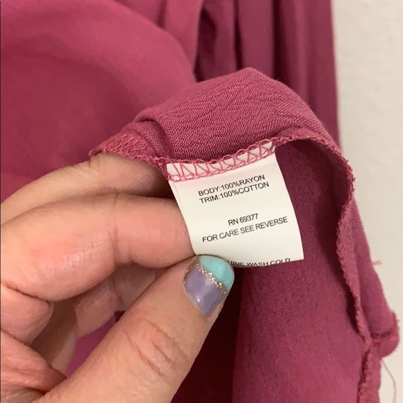 Wrangler dust rose turned blouse-L - Picture 7 of 8